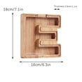 thumbnail image 2 of XZNGL Personalized Wooden Name Money Box Wooden Deposit Box Twenty Six English Letters, 2 of 6