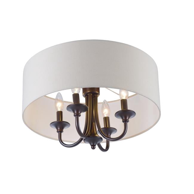 Maxim 10013OMOI Bongo 4-Light Semi-Flush Mount, Oil Rubbed Bronze