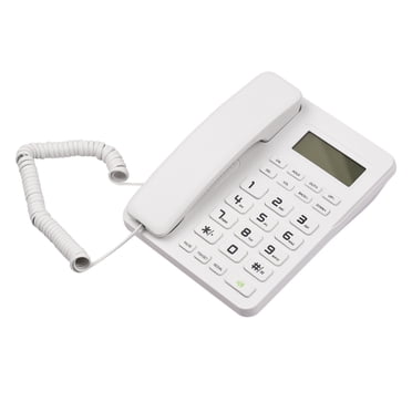 Téléphone Fixe Filaire de Bureau, Téléphone à Gros Boutons pour Personnes Âgées, Téléphone pour Aînés avec Écran LCD