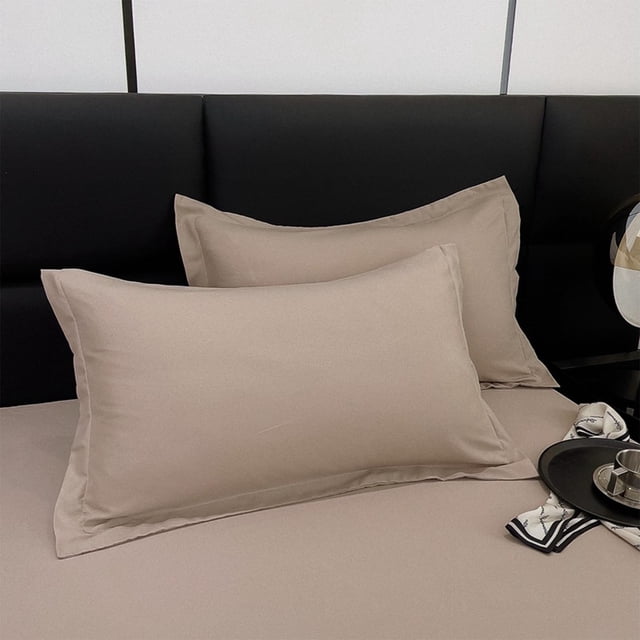 Birdeem Premium Solid Color Pillowcase, Soft Washed Cotton Material, King Size Cover for Full Bed Coverage, Luxury Design Enhances Bedroom Decor, Easy to Clean for Fresh Comfort