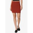 thumbnail image 2 of Jupe Tube Double Couche Taille Haute en Coton Extensible Basique pour Femmes, 2 of 7