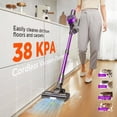 thumbnail image 2 of KANFUAQ Cordless Stick Vacuum Cleaner, 38KPA 50min 2200mAh Lightweight Vacuum Cleaner for Home Pet Carpet Hardwood Floor, 2 of 11