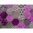 thumbnail image 5 of oneOone Cotton Poplin Purple Fabric Geometric Craft Projects Decor Fabric Printed By The Yard 56 Inch Wide, 5 of 5