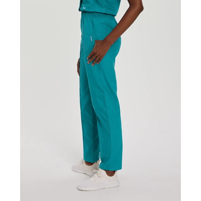Landau Essentials Pantalon d'Uniforme Médical Coupe Décontractée pour Femmes, Noir, 1 Unité