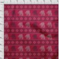 thumbnail image 3 of oneOone Cotton Silk Fabric Floral & Elephant Block Decor Fabric Printed BTY 42 Inch Wide, 3 of 4