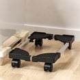 thumbnail image 1 of Support de Tour d'Ordinateur Réglable avec 4 Roues Pivotantes Verrouillables, Chariot Mobile Ventilé, Rack Adapté au Support de Bureau d'Ordinateur pour Bureau, 1 of 8