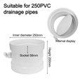 thumbnail image 2 of PVC Manual Air Volume Control Valve Air Duct Volume Controller For Ventilation Pipe Valve Switch Air Regulating Valve 75mm-250mm, 2 of 9