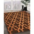 thumbnail image 3 of Ahgly Company Machine Washable Indoor Round Transitional Orange Area Rugs, 8' Round, 3 of 7