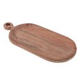 thumbnail image 1 of IH Casa Decor Acacia Wood Oval Serving Tray With Single Handle, 1 of 4