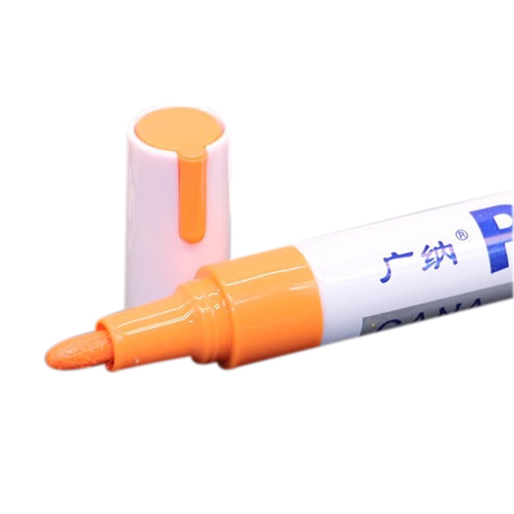 1pc Color Marker Tire Tread white Marker pen black Rubber Paint Metal Face Permanent Paint Marker Pen