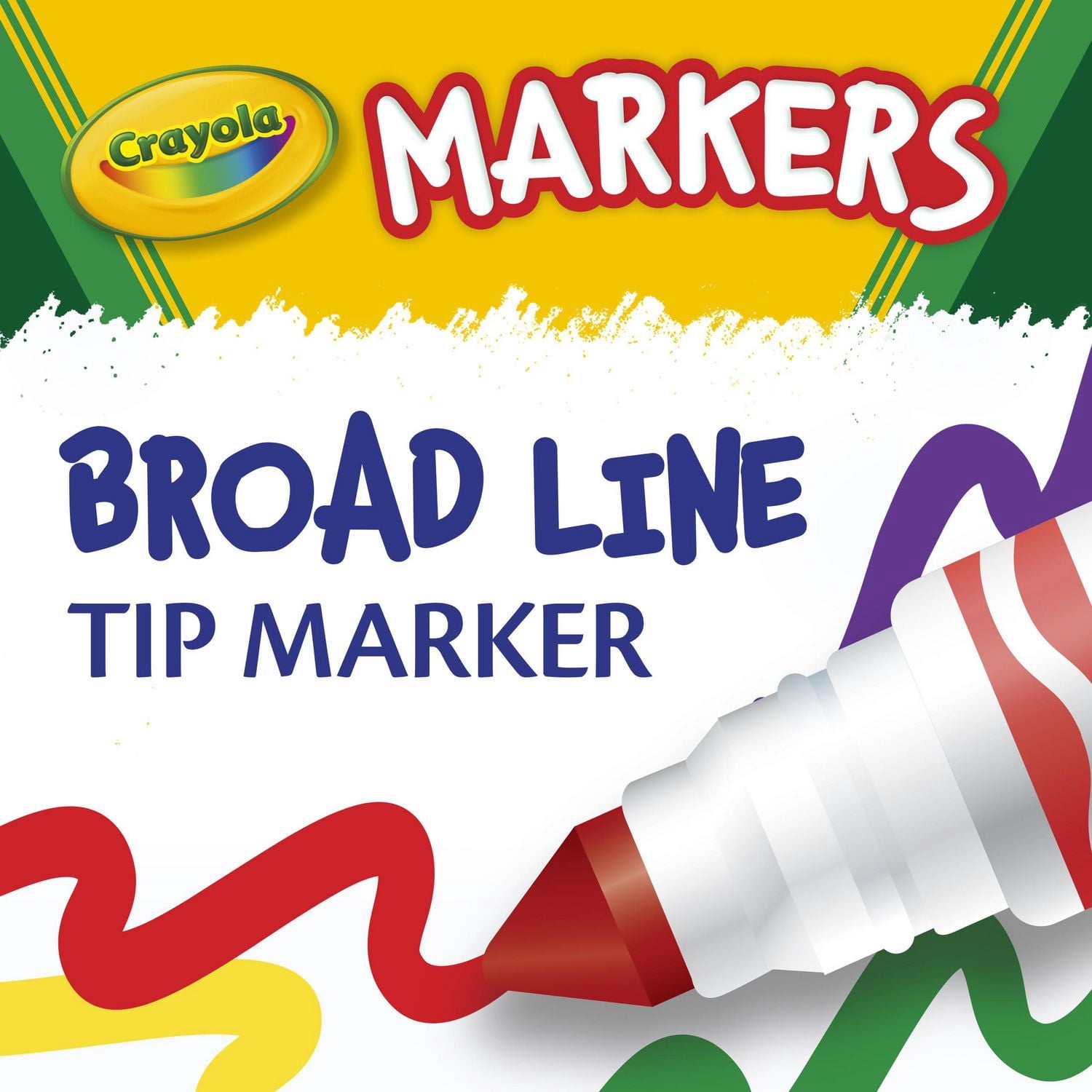 Assortiment de 64 marqueurs lavables Crayola en paq. de variété