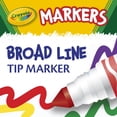 thumbnail image 2 of Crayola Broad Line Markers 10 Count, Classic Colours, 2 of 11