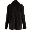 thumbnail image 4 of jsaierl Women's Autumn/Winter Solid Color Cardigan Plush Lapel Coat Tops, 4 of 5