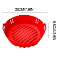 thumbnail image 3 of Dvkptbk Air Fryer Liners Air Fryer Silicone Pot Air Fryer Silicone Liners Non Stick Air Fryer Basket Accessories, Reusable Replacement of Flammable Parchment Liner Paper on Clearance, 3 of 3