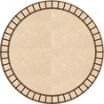 thumbnail image 1 of Ahgly Company Tapis Rond Lavable en Machine Intérieur Transitionnel Pérun Brun, 3 Pieds Rond, 1 of 7