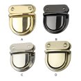 thumbnail image 3 of stanreset 38MM Buckle Sturdy Metal Small Portable Buckles Tool Wear Resistance Turn Lock Bag Purse Decoration Closure Golden, 3 of 8