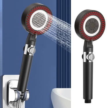 EGNMCR Pomme de Douche Domestique Pressurisée Pommes de Douche et Douches avec une Buse d'Eau Pressurisée Puissante à Cinq Vitesses Pomme de Douche