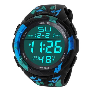 XZNGL Luxury Men Analog Digital Military Sport LED Waterproof Wrist Watch