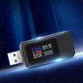 thumbnail image 1 of EGNMCR USB Power Meter DC 4-24V 5A LCD USB A&C Voltage Current Display USB Tester Multimeter Test Speed Of Charger Cables Capacity Of Power Bank, QC 2.0 3.0, Gift, 1 of 9