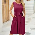 thumbnail image 3 of Birdeem Robe Débardeur Décontractée Sans Manches pour Femmes Printemps/été, Unie, Ample, à Col Rond, 3 of 10