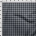thumbnail image 3 of oneOone Viscose Jersey Gray Fabric Gingham Check Craft Projects Decor Fabric Printed By The Yard 60 Inch Wide, 3 of 5