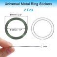 thumbnail image 2 of Uxcell Universal Metal Ring Sticker Wireless Magnetic Charger Magnet Ring Stickers 56x1 Mm(ODxT) for Phone Case for All Cellphones, 2 Pack, Light Green, 2 of 6