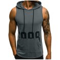 thumbnail image 2 of CEHVOM Fashion Men Sleeveless Printed Drawstring O-Neck Casual Tank Tops, 2 of 6