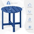thumbnail image 3 of Costway Table d'Appoint Adirondack de Patio 18 Pouces Résistant aux Intempéries en HDPE pour Jardin Bleu Marine, 3 of 10