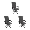 thumbnail image 4 of Transemion 1/2/3 3x Experience Unmatched Comfort And Elegance Chair Covers Wide Application gray L 3PCS, 4 of 6