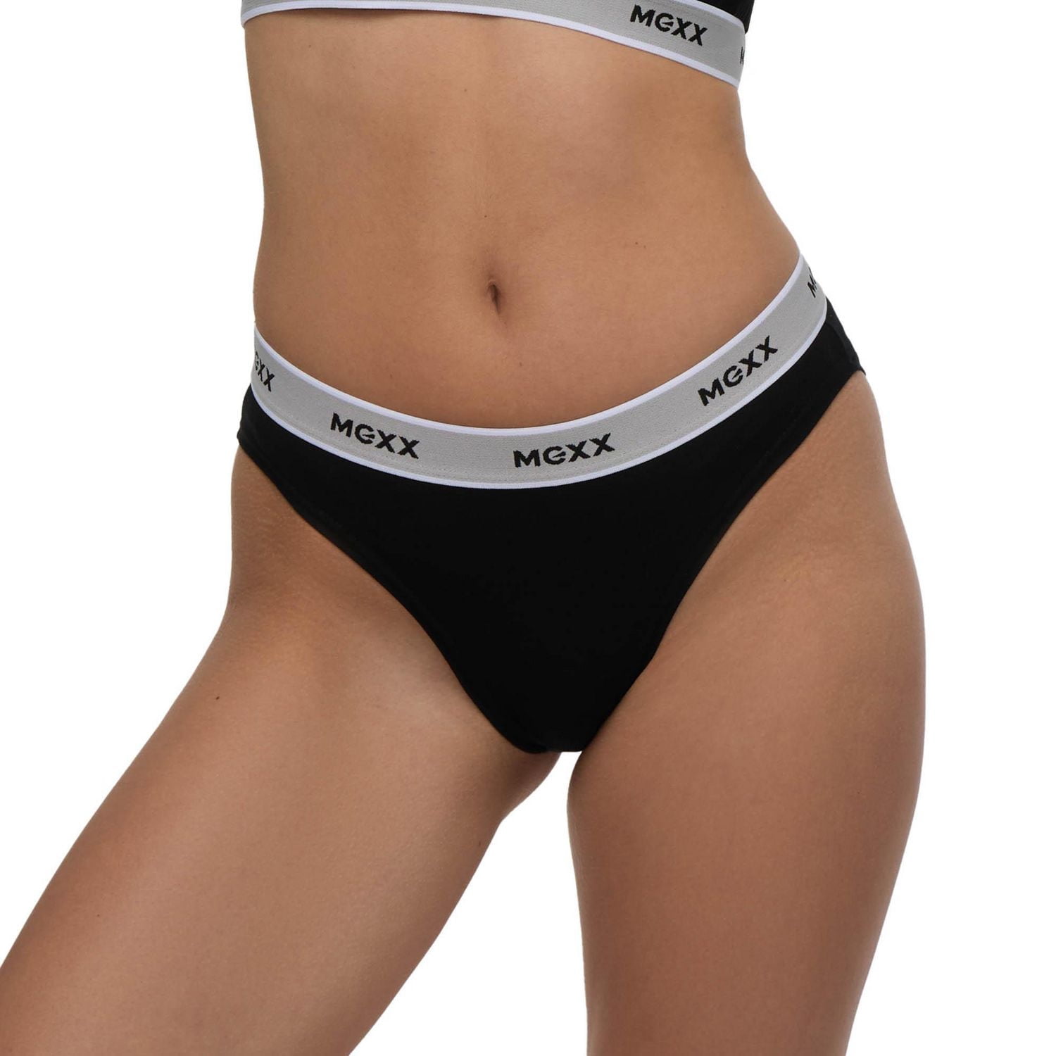 Paquet de 3 culottes bikini avec bande élastiques à motif Mexx pour femmes