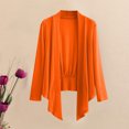 thumbnail image 2 of vdgthytj Womens Cardigan Lightweight Long Sleeve Open Front Mesh Tops Plus Size Casual Solid Color Cardigan, 2 of 3