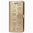 thumbnail image 3 of Étui à Rabat pour FOXDOCK OPPO A52 / A72 / A92, Étui à Rabat en Cuir PU Gaufré Chat et Chien avec Fentes pour Cartes, Support, 3 of 6