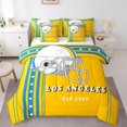 thumbnail image 1 of YST 7Pcs Football Theme Comforter Set Bed-in-a-Bag, Twin Size, Polyester, 1 of 5
