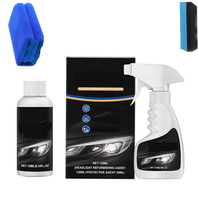 Visualizeh Headlight Restoration Spray, Visualizeh Automotive Headlamp Restoration Fluid, Blurring Enhanced Crystalline Coating Refurbisher , Visualizeh Headlight Cleaner