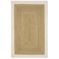 thumbnail image 2 of 3x4 Ft White & Natural Jute Area Rug, Hand-Woven, Reversible, Farmhouse Boho Style, Durable & Pet-Friendly Rug for Living Room, Dining Room, and Bedroom, 2 of 5