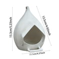 thumbnail image 3 of TIELUTT Outdoor Bird Feeder Spherical Design with Holes and Nesting Capabilities Bar Owl for outside Wooden Squirrel Birdhouse Camera Ceramic Birdhouse Sparrow, 3 of 6