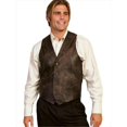 thumbnail image 1 of Scully 206-161-XL Men Leather Lapel Vest - Brown Buff- Extra Large, 1 of 1