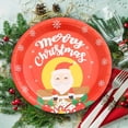 thumbnail image 3 of H Eco-Friendly Disposable Christmas Party Plates 9 Inch 16Pc Set Perfect For Holiday Dinner Decorations Festive Gatherings And Special Events Weight 0.46 Lb, 3 of 7