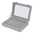 thumbnail image 2 of Jewelry Holder with Transparent Cover, Large Capacity for Earrings, Bracelets, Necklaces, 2 of 7