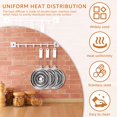 thumbnail image 3 of SNNROO Diffuseur de Chaleur en Acier Inoxydable avec Poignée Réducteur de Flamme Uniforme Plaque de Mijotage Protection de Flamme pour Cuisinière à Gaz et Électrique, 3 of 10
