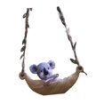 thumbnail image 1 of Abbracc Hanging Hammock Swing Animal Statue Animal Sculpture for Car Rearview Mirror Koala, 1 of 9