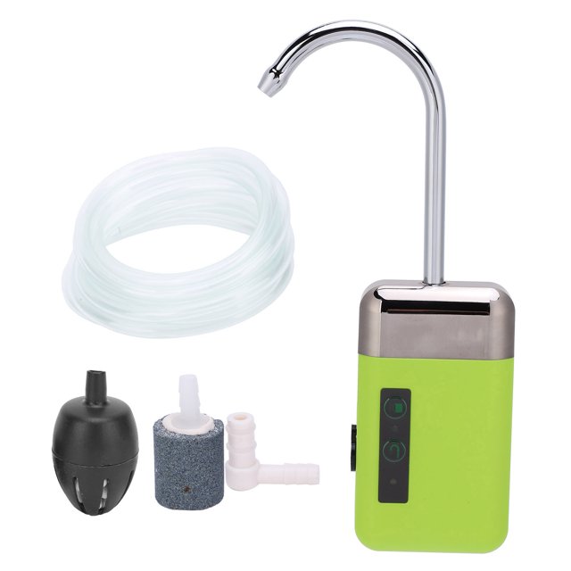 Oxygen Pump, Practical Durable Mutifuctional Sensing Oxygen Pump With LED Light For Fishing Hands Washing For Water Pumping Oxygenation, Lighting