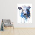 thumbnail image 2 of jersey Aquarelle Vache - Toile 36"x48 Pouces - Impression sur Demande, 2 of 5