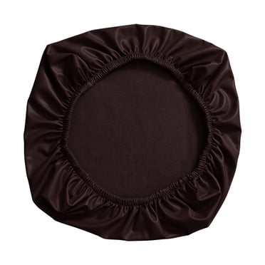 Housse Imperméable pour Siège de Chaise de Bureau, Housses de Chaise en Cuir PU, Protège-Housses Extensibles pour Chaise d'Ordinateur Rotative Couleur Café (Housse Seulement)