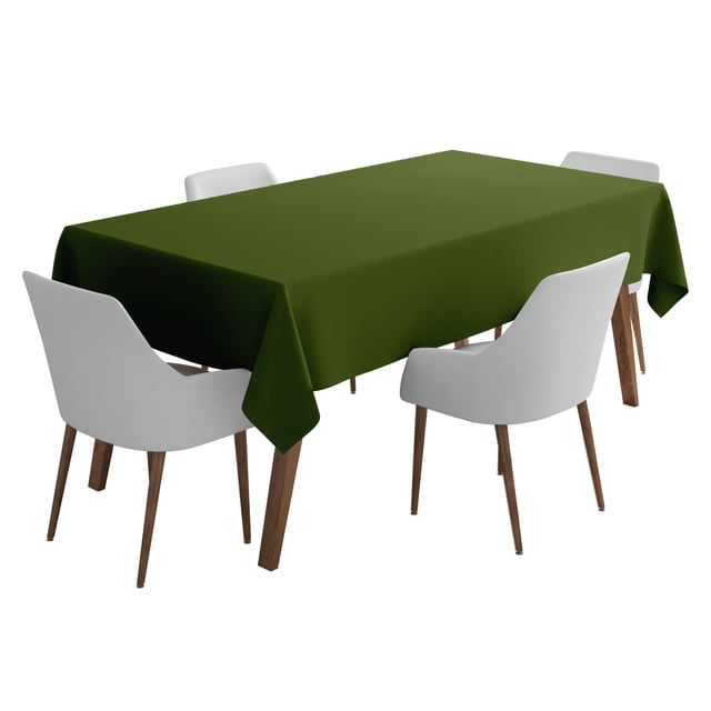 Vargottam Indoor/OutdoorTablecloth58 x 58" InchSquareTablecloth Waterproof PatioTableCloths, Spring/SummerTableCoversfor Backyard CircularTable/BBQs/Picnic -Dark Green