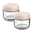 thumbnail image 2 of DcGZvy 2 Pack Clear Food Storage Containers with Lids, Glass Canisters for Kitchen Counter, Kitchen Must Haves Containers for Food(280ml), 2 of 9