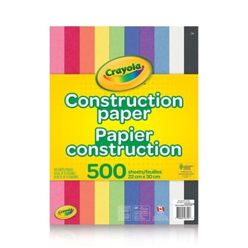 Papier construction Crayola, 500 feuilles