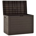 thumbnail image 2 of vidaXL Garden Storage Box Brown 78x44x55 cm, 2 of 4