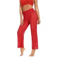 thumbnail image 4 of FOCUSNORM Women Hollow Out Pants Solid Color Elastic High Waist Trousers, 4 of 7