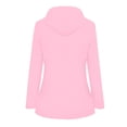 thumbnail image 2 of HTNBO Hooded Solid Color Rain Coats for Women Outdoor Windproof Plus Size Rain Jackets, 2 of 4